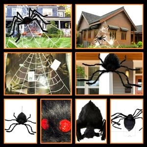 6 Foot Spider Web with Posable Bejeweled Spider NWT& in Package